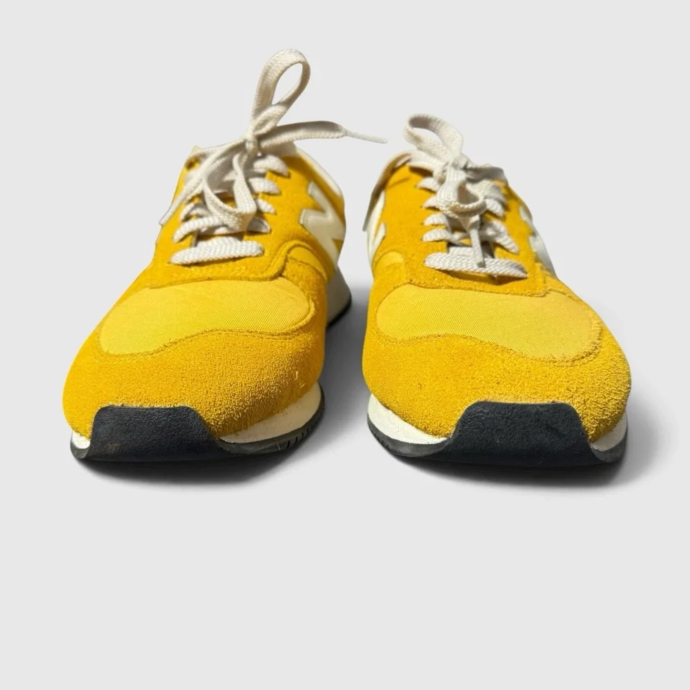 New Balance 420 Mens 8.5 Yellow Suede Nylon Retro Running Sneakers UL420TT2 Low